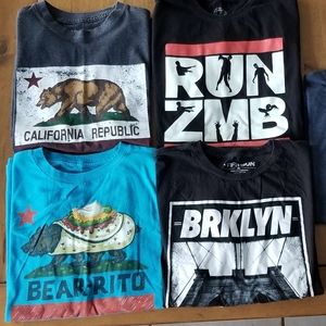 Five Graphic T-shirts size XL